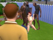 Preview 3 of DDSims - Cuckold Loses his Wife and Home to Homeless Men - Sims 4