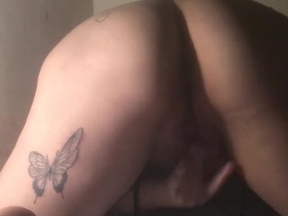 masturbating with hairbrush (mel)