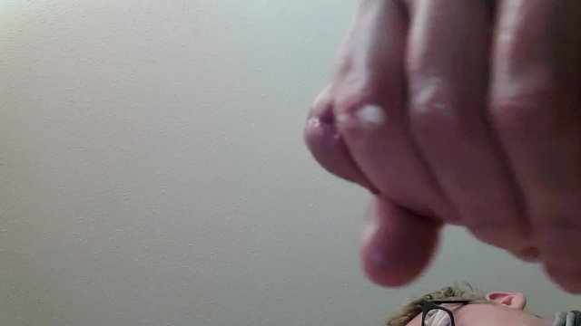 Masturbation (Undershot view) with CUMSHOT