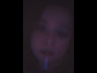solo female, bbw smoking, bbw, amateur
