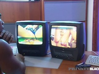 Private Black - Retro Fuck Fun With Blonde DPdBy BBC &Bro!