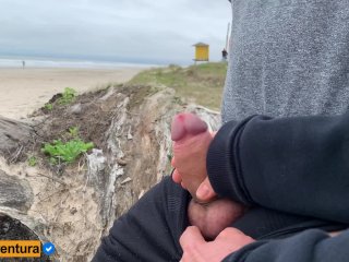 Hidden Handjob_on the Beach, People Near! Real_Amateur