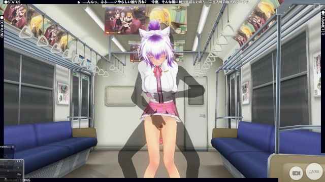 3D HENTAI 地下鉄女子高生は彼女のお尻を挿入させました