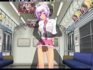 3D HENTAI Subway écolière Laisser Son Cul être Inséré