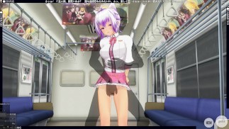 3D HENTAI 地铁女生让她的屁股插入