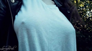 White Shirt Nipples And Boobwalk