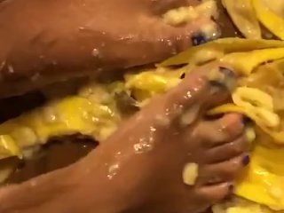 Plátano Descalzo Aplastado