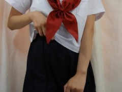 黒タイツ履いたままおしっこするセーラー服JK - Screenshot 1 of 16 - Kink