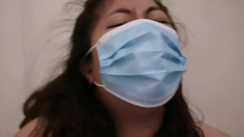 Solo amateur pinay MelanieQuezon big cock worship with face mask