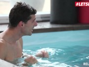 Preview 5 of Relaxxxed - Ferrera Gomez Shy Czech Babe Turns Yoga Session Into Pool Fucking - LETSDOEIT