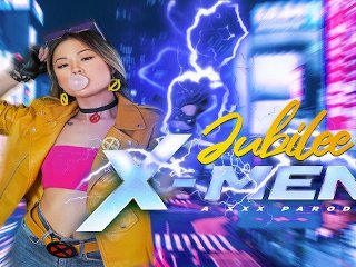 Teen Asian Beauty Lulu Chu As X-MEN JUBILEE Showing Her Super Powers