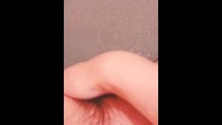Amateur Finger-Masturbating Selfie In The Restroom