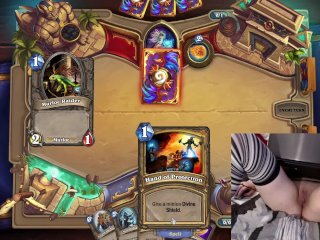 Naked Gamer Girl trying out another Hero in Hearthstone #2