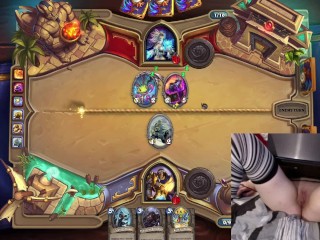 Naked Gamer Girl trying out another Hero in Hearthstone #2