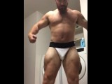 Vid Request Preview OnlyfansBeefBeast Musclebear Jockstrap Flexing. Hot guy muscle worship sexy bear