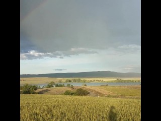 Sensual_Blowjob in Public with double_rainbow in background!