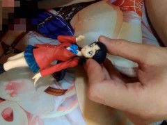 清楚お嬢様系制服JCフィギュアにぶっかけ顔射オナニーキモオタク男の喘ぎ声あり【ふたりはプリキュア雪城ほのか(キュアホワイト)】