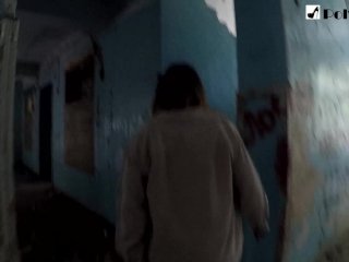 Русская студентка публично сосет и трахается в заброшенной школе (английские субтитры)