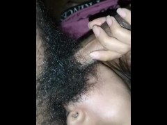Quarantine - my latina girlfriend sucks my testicles, jerks off my big cock and i squee
