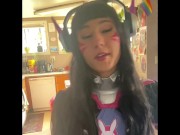 Preview 1 of Gassy Dva uses you as her gaming chair! PREVIEW (Face farts, Vore)