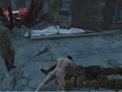 Brothel in the village. Girls make money on construction sites! | Fallout 4 Sex Mod