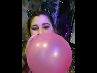 pov, big tits, balloon fetish, amateur