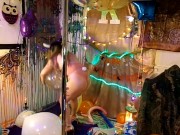 Preview 1 of Looner Balloon Party! 100+ Balloons B2P, Hump,Sucked,Fucked& pussy stuffed Balloon/Inflatable Fetish