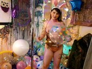 Preview 4 of Looner Balloon Party! 100+ Balloons B2P, Hump,Sucked,Fucked& pussy stuffed Balloon/Inflatable Fetish