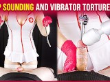 Deep Cock Sounding and Handjob Vibrator Torture From Your Nurse Era