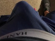 Preview 1 of Thick Cock, Thick Wad in Hanes Blue Boxer Briefs