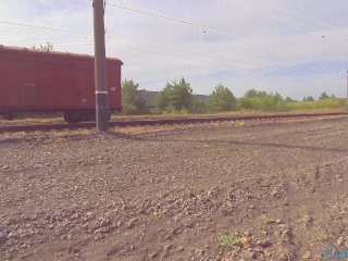 Outdoor Pussyjob Cum in my Pussy Panties and then Wears it 4K