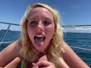 Sexy Teen Dixie Lynn Gives Deep_Throat and Great Fuck On Boat to Original MILF_Hunter