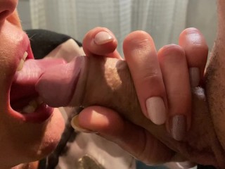 First time a lot Pee in my mouth next I give him blowJob with cum in my mouth video thumbnail