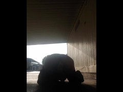Public masterbation on my driveway caught as cars drive by 