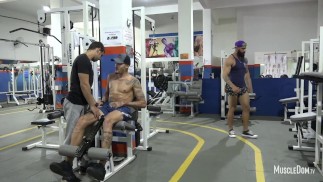 Sex in gym public