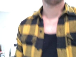 Preston Parker beats his meat in Plaid!