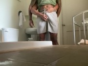 Preview 2 of Sneakin & Riding His Dick in the bathroom at the Couples Retreat