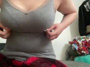 Preview 1 of college teen leaves webcam on, masturbates, and cums twice