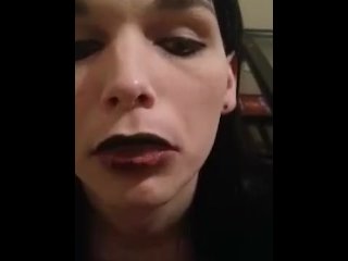 Goth Transgirl Sucks Off
