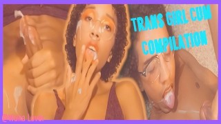 Teen Trans Cum Compilation "Give Me Every Last Drop" - 4K