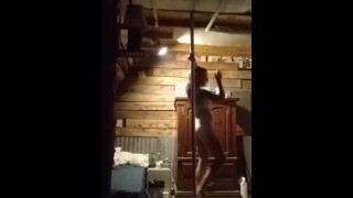 Mystie Brassi teases in naked pole dance