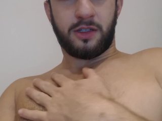 asmr whispering joi cum prematurely for him hairy vocal stud with accent