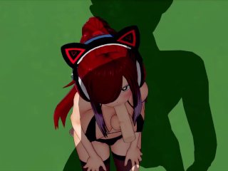 CAT GIRL FAIRY TAIL ERZA SCARLET (3D HENTAI)