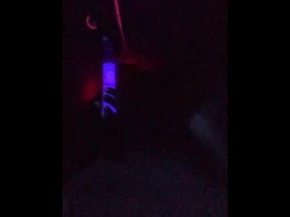 Step Sis with Nice Feet_Caught Squirting Under the Black_Light.