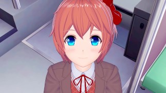 DDLC Sayori wants to Fuck on the Bus POV Hentai