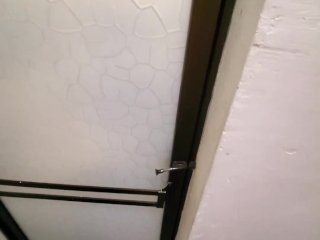 pregnant latina wife taking a shower and loves people watching, full video for sale