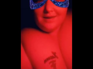 bbw, big tits, solo female, vertical video