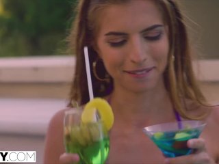 TUSHY Anal-obsessed Emelie seduces her roommates' rich dad screenshot number 2