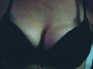 milf solo tease, amateur tits, breast play, titty twisting