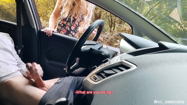 Public Dick Flash! Caught me Jerking off in the Car in a Public Park and help me Out.